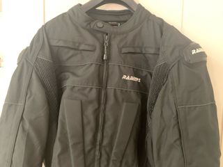 Chaqueta Moto RAINERS Negra Talla Grande Nueva