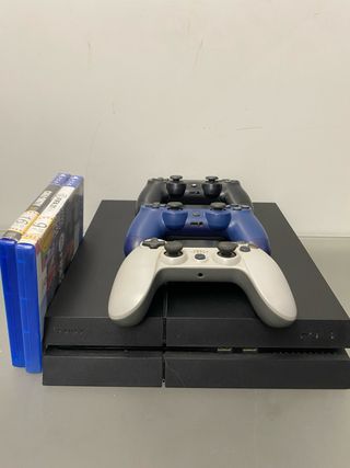 PS4 500GB con 3 mandos (Negro, Azul, Blanco)