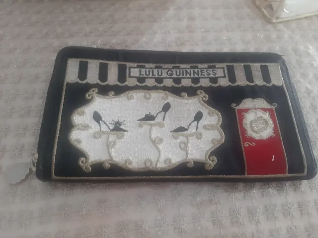 Cartera Lulu Guinness Negra y Roja