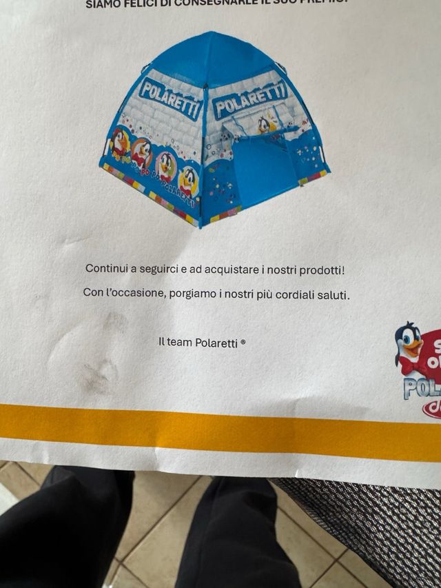 Tenda bambini Polaretti edizione limitata