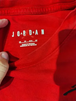 Maglietta Jordan Rossa Taglia XS