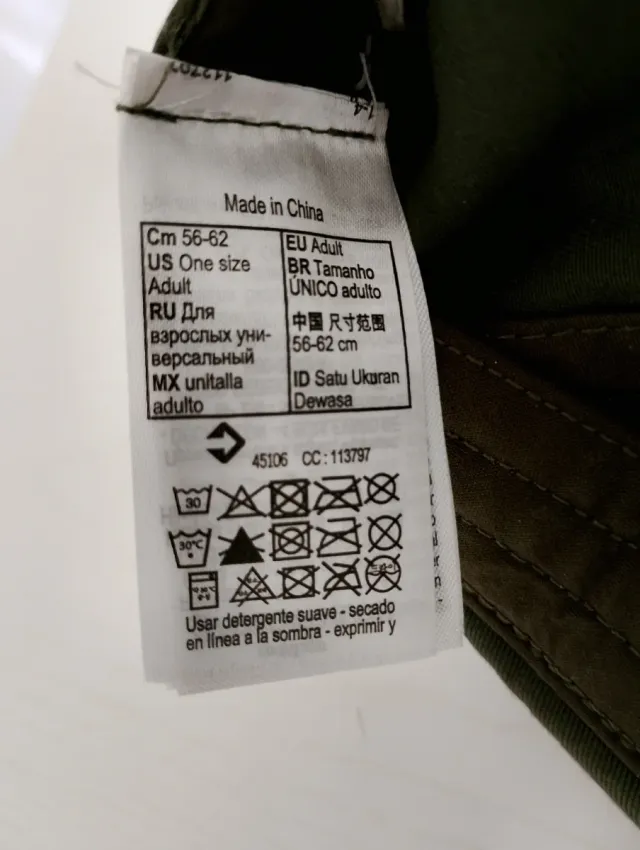 Gorra visera verde militar