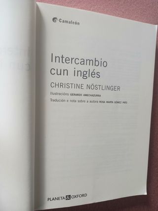 Intercambio cun inglés.