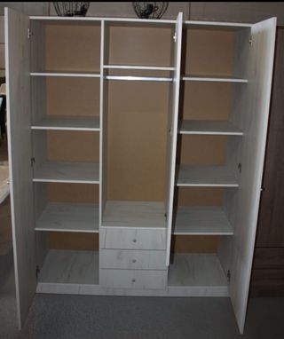 Armario 3 puertas y 3 cajones 150cm