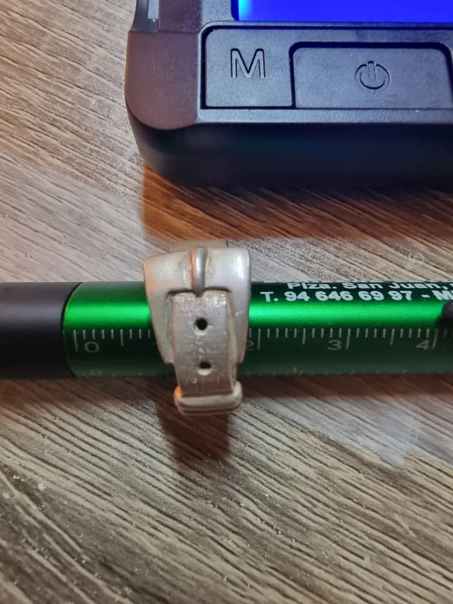 Anillo Plata Diseño Hebilla