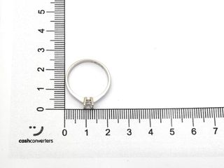 sortija oro 18k con piedra con circonita