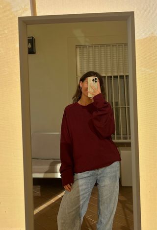 Sudadera burdeos Boomerang