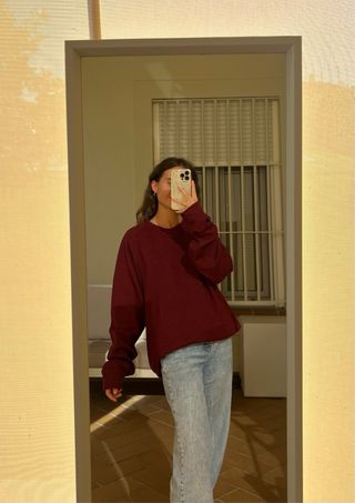 Sudadera burdeos Boomerang