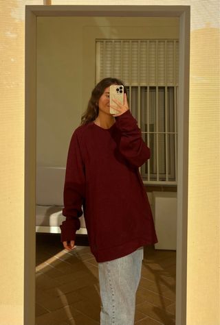 Sudadera burdeos Boomerang