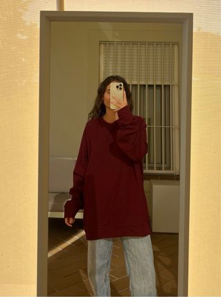 Sudadera burdeos Boomerang