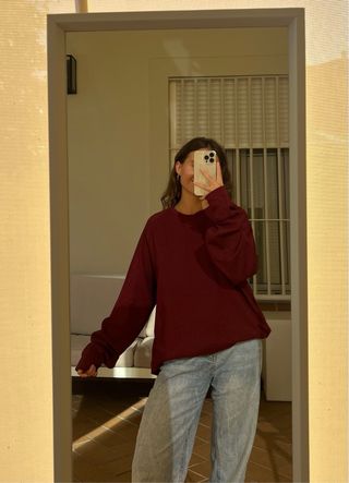 Sudadera burdeos Boomerang