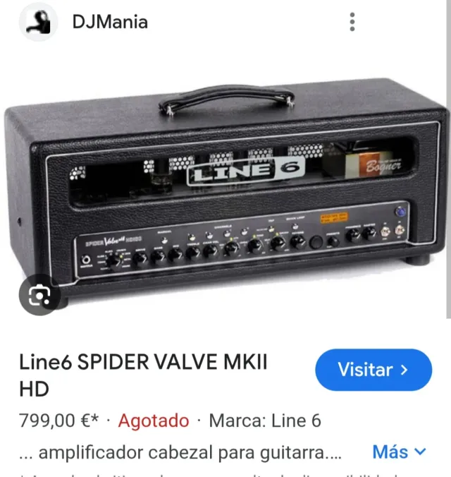 Cabezal IMPECABLE LINE 6 Spider Valve HD100 MKII