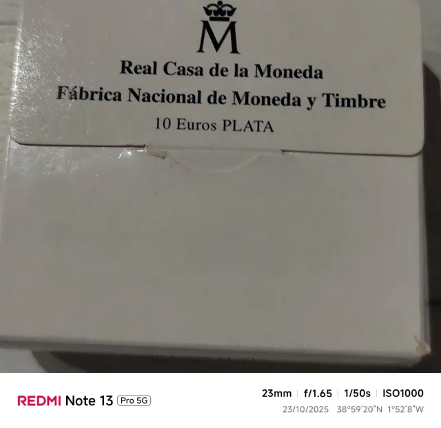 Estuche Moneda Plata Juan Carlos I Rey de España