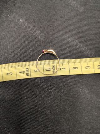 Anillo Oro Circonita Rosa y Blanca