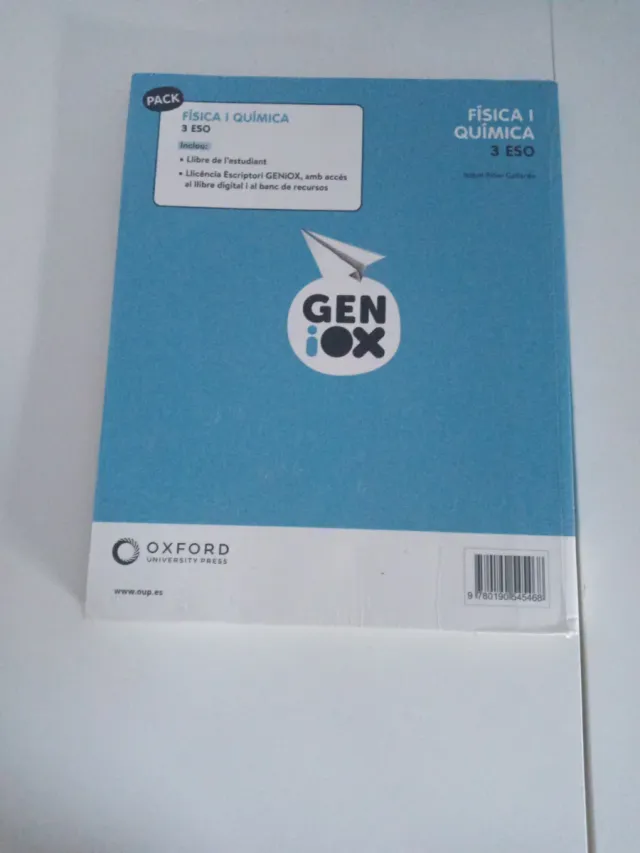 Libro física y química 3 ESO Oxford