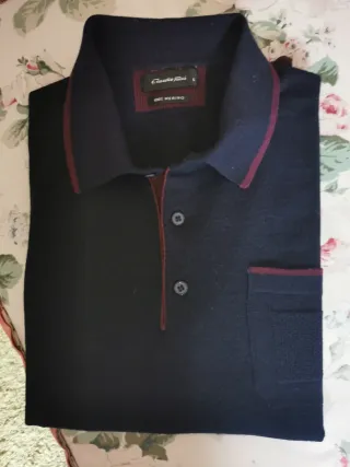 Polo 100% Merino Emidio Tucci Azul Marino T 5
