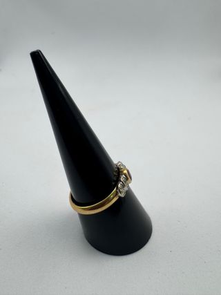 011-01-00400 ANILLO BICOLOR RUBI ORO 18K