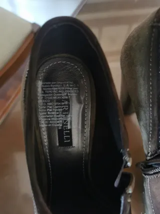 Botines Martinelli tacón ante