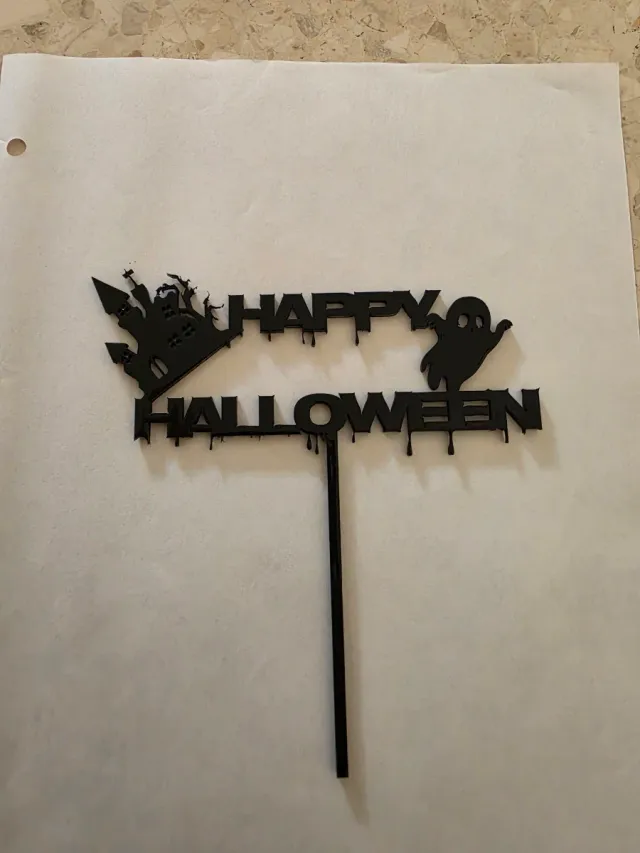 Decoración Tarta Halloween Fantasma Castillo