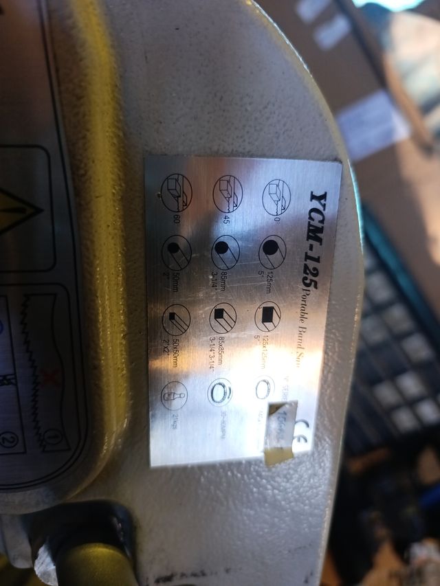 Sierra de cinta portátil MG YCM-125