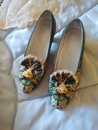 Traje de Fallera con Zapatos