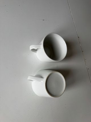 Juego de 2 tazas de porcelana