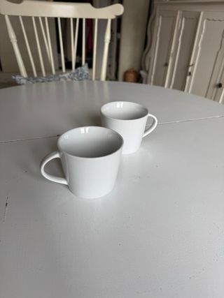 Juego de 2 tazas de porcelana