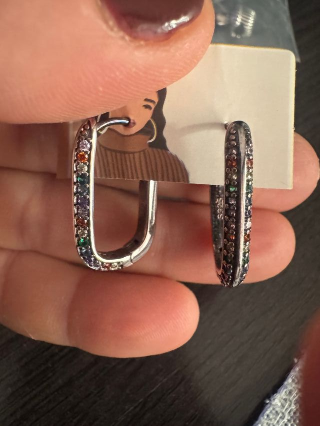 Aros Plata S925 Multicolor