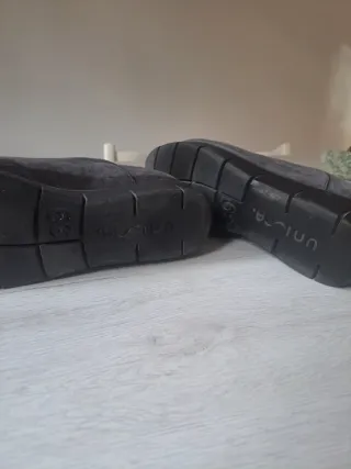 Zapatos Unisa grises de ante usados una vez!