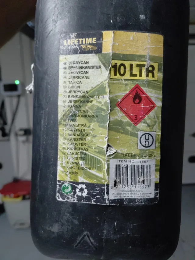 Bidón Gasolina Negro 10L