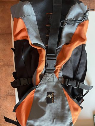 Mochila Montaña Quechua Gris Naranja