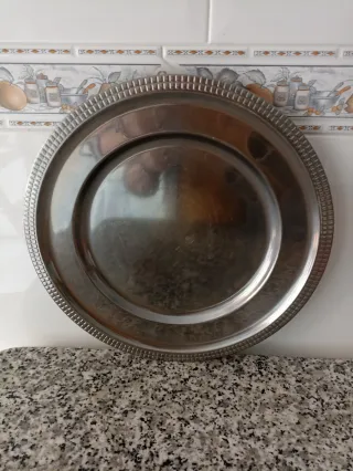 Bandeja para tarta metálica