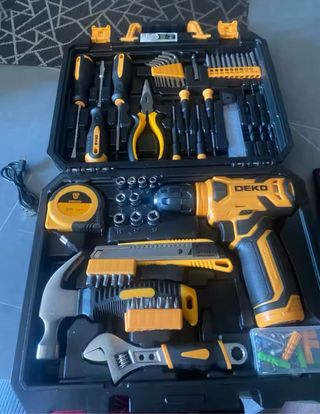 Kit Herramientas DEKO Eléctrico y Manual