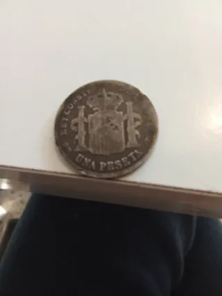 Moneda 1 Peseta Rey Alfonso XIII