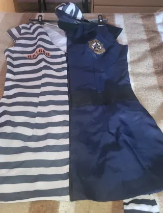 Disfraz Mujer Policia y mita  presa no