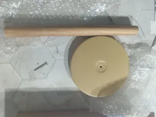 Portarrollo Madera Acacia y Base Gris