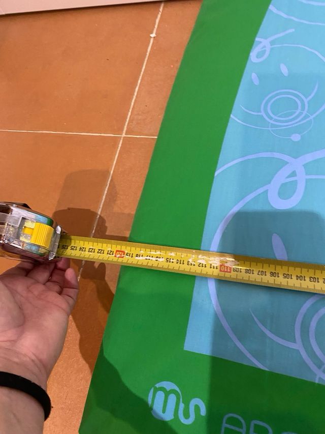 Colchón cuna de viaje azul