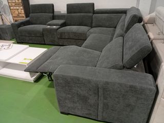 Sofá Rinconera Gris Oscuro