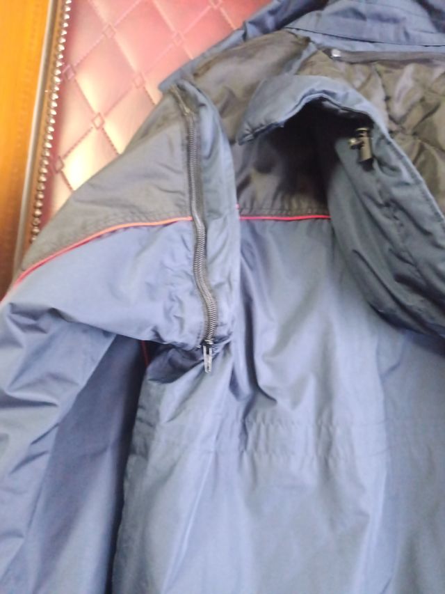 Chaqueta de trabajo impermeable azul