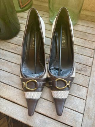Zapatos tacón Loewe Beige/Marrón Talla 38