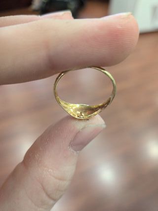 Anillo Oro 18k Circonita Central