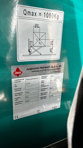 Transpaleta Elevadora Jungheinrich Ameise still to