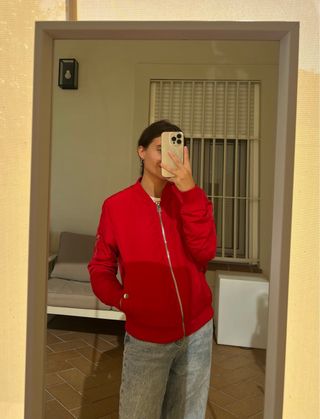 Chaqueta Bomber Stradivarius Roja
