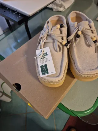 Clarks Scarpe Beige Suede