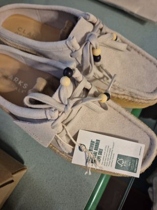 Clarks Scarpe Beige Suede