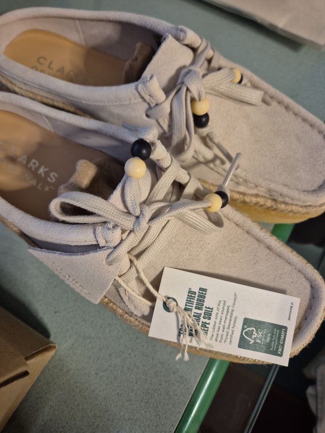 Clarks Scarpe Beige Suede