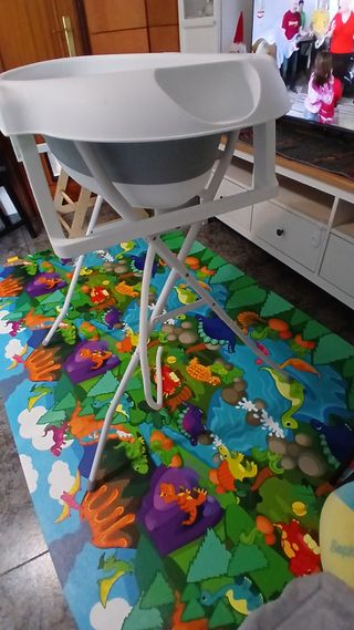 Bañera bebé con patas plegable