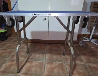 Mesa peluquería canina plegable