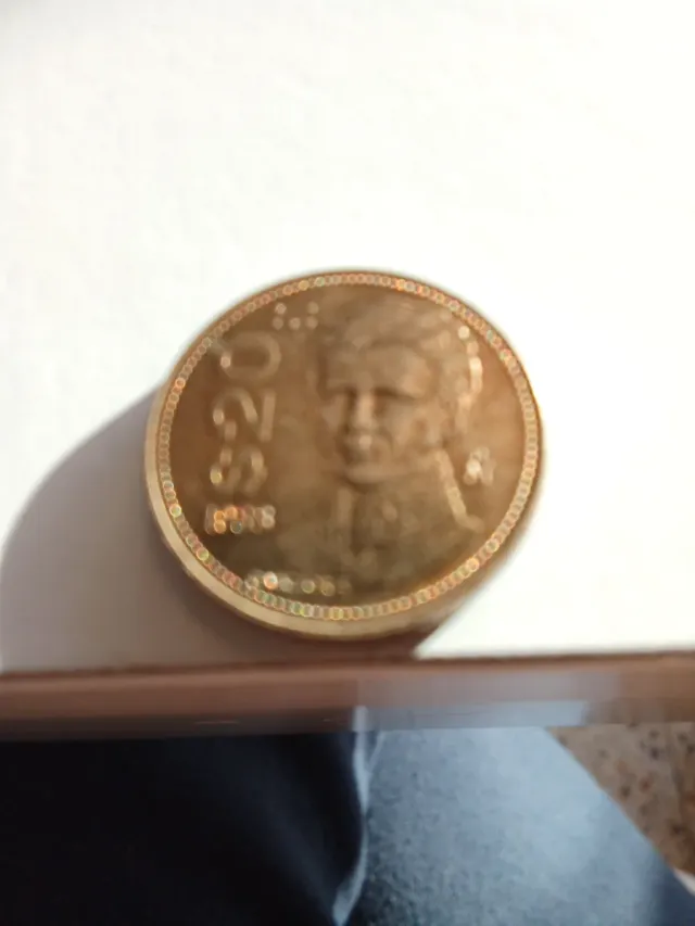 Moneda 20 pesos mexicanos