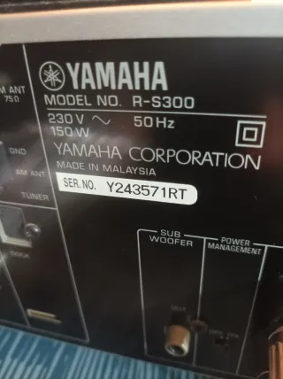 Amplificador Yamaha R-S300 Plata